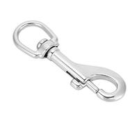 Klanata Swivel Snap Crochets, 316 Crochet en Acier Inoxydable avec Fermoir à Yeux argentés, plongée et hameçon enclenchés pour Animaux de Compagnie pour activités de Plein air (72 mm)