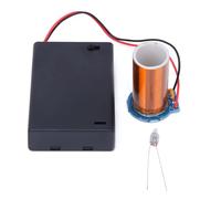 Klanata tesl asCoil Miniature alimenté par Batterie sèche, Haut-Parleur Plasma 9 V avec Transmission sans Fil, pour expériences et Amateurs (Producto terminado)