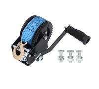 Klanata Treuil Manuel en Acier Inoxydable, capacité de 1 200 LB, avec Rapport d'engrenage de 4.1:1 et Sangle de 26 Pieds, Outil de Traction Robuste à cliquet à 2 Voies pour remorques de