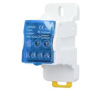 Klanata UKK80 C45 Boîte de Distribution de Bornes pour Rail DIN, Bloc de Distribution Électrique PA66 Ignifuge 80A 690V, Bornier de Mise à la Terre Bleu, Installation sur Rail