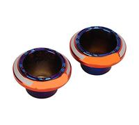 Klanata Universal Motorcycle Front Fork Frame Sliders, 2 Pack Blue Aluminium Alloy Crash Protecteurs - Gardiens de protection anti-automne (Orange)
