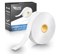 Klangfeiler® Bande thermocollante ourlet - 30 m x 20 mm - Ourlet thermocollant - Thermocollant couture en matériau épais