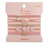 K'lani Bracelets à cheveux pour femme - Élastiques qui servent également de bijoux élégants - Brillant - Taille M
