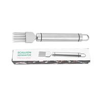 Klapber Trancheuse à Oignons, Trancheuse Oignons en Acier Inoxydable 304, Couteau à Oignon, Couteau à écaillis, Couteau en Soie pour Oignon Vert, Légumes ail, Gadget de Cuisine Multifonction A