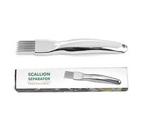 Klapber Trancheuse à Oignons, Trancheuse Oignons en Acier Inoxydable 304, Couteau à Oignon, Couteau à écaillis, Couteau en Soie pour Oignon Vert, Légumes ail, Gadget de Cuisine Multifonction B