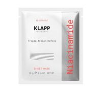 KLAPP Niacinamide Triple Action Refine Sheet Mask (1 Stück)