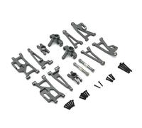 KLAPR Mises à niveau Accessoires de remplacement pour Hyper Go H14bm MJX 14210 14209,1/14 Brushless RC Cars Aluminium Métal Upgrade Spare Part (couleur : gris foncé)
