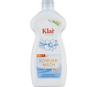 Klar eco Sensitive Crème à récurer 500 ml, sans parfum, pour surfaces métalliques, plaques de cuisson en verre, plaques à induction, végétalienne