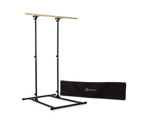 KLAR FIT T-Trix - Station de traction, MultiGym Concept, Barre de traction multifonctionnelle, Hauteur réglable, Jusqu’à 110 kg, 148,5 x 204 x 126 cm (LxHxP) - Noir