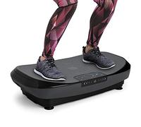 KLAR FIT Vibe 4DX Pro - Plateforme vibrante, Entraînement Polyvalent en intérieur, 8 programmes, 20 Vitesses, Minuterie jusqu'à 10Min, Ecran LCD, 300 Watts, Charge maximale de 120kg - Noir