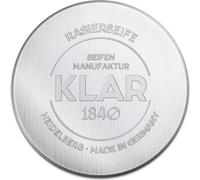 Klar savon à barbe amande 110g, en pot alu, unisexe, pour peaux sensibles