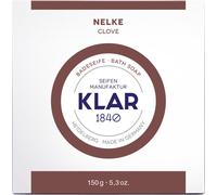 Klar Savons Savon de bain à l'oeillet 150g, certifié Cosmos, sans huile de palme