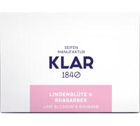 Klar Savons Savon de soin Tilleul & Rhubarbe 135g, sans huile de palme