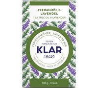 Klar savons solides après-shampooing huile d'arbre à thé & lavande 100g (contre les pellicules)