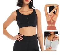 Klara Adjustable Bra-braingain-Soutien Gorge bravi-Shock Absorbing Gym Fitness Athletic Bra-Specifically Designed for Sports and Yoga (Noir,2XL(73-80kg))