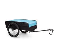 Klarfit Remorque Velo Cargo, Charette Velo à 2 Roues, Remorque Vélo pour Bicyclette, Kit de Fixation pour Remorques en Acier avec Attelage et Support, Chariot Etanche pour Camping, Bagages, Trekking