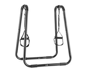 Klarfit Paarafit - Station de musculation Push Up, Cross-trainer fitness pour exercices de suspension, squat et pompes (poignées rembourées confortables, cadre métal solide)