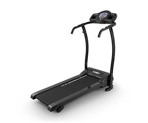 Klarfit Pacemaker X3 • Tapis de Course Pliant • Home Trainer • 1,5 ch • 0,8-12 km/h • Cardiofréquence mètre • LCD • 12 programmes • Capteur de pouls • Inclinaison : 3, 5 ou 7% • Noir