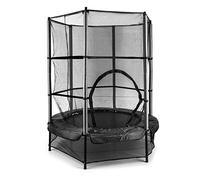 Klarfit Trampoline avec Filet de Protection, Trampoline Exterieur Enfant, Poignée Antidérapante, Petit Trampoline Intérieur Enfants, Trempoline Extérieur, Jeu de Jardin Bébés/Enfants, 3-6 ans,140cm