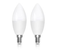 Klarlight Ampoule LED Crépuscule Capteur 5W E14 450lm Auto On Off Ampoule pour Intérieur Extérieur Cour Veranda Garage Jardin Blanc Chaud 2700K Lot de 2