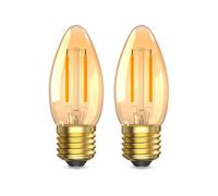 Klarlight Ampoule LED E27 Blanc Chaud 2200K, 2,5W Ampoule E27 Vintage Decorative C35 LED Intérieur Ampoule Filament,Équivalent 20W,Non Dimmable,Lot de 2