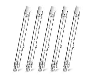 Klarlight Ampoules Halogènes Linéaires R7s 118mm 500W 11000lm Blanc Chaud 2800K Ampoule de Type J Dimmable Ampoule Projecteur Linéaire à Double Extrémité pour Plafonniers Éclairage Paysager