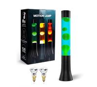 Klarlight Lampe de Lave Verte Cire Bleue Liquide Apaisant Mouvement Lampe de Lave pour La Relaxation Pacifique, 15,35 Pouces, avec 2 Paquets R39 25W E14 Ampoule Réflectrice, AC 220-240V, EU Prise