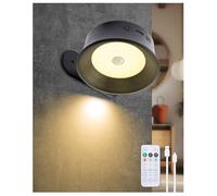 Klarlight Lumière de Nuit avec Détecteur de Mouvement USB-C Rechargeable LED Lumière de Nuit Dimmable Réglable AUTO/OUT/EIN, Lampe de LED Blanche Chaude pour Chambre D'enfants, Couloir