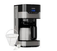 Klarstein 1.2L Petite Cafetière Electrique 800W - Acier Inoxydable Espresso & Café Filtre Machine - Barista Qualité pour Café Chaud et Glacé