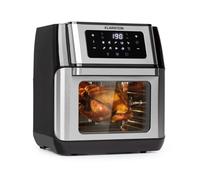 Klarstein AeroVital Unique 10 L Autonome 1500 W Friteuse d’air chaud Noir, Acier inoxydable
