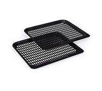 Klarstein AeroVital Fry Grilles de cuisson, 2 grilles pratiques pour la friteuse à air chaud AeroVital Fry, 24 x 20 cm, grilles perforées pour la circulation de l'air, revêtement antiadhésif