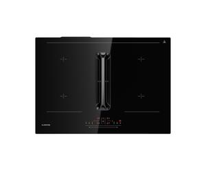 Klarstein AirJet 72cm 4 Feux Plaque Induction avec Hotte Intégrée Noir AP