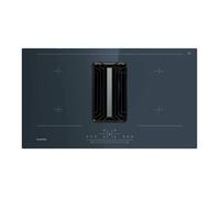 Klarstein AirJet 90 Plaque Induction Avec Hotte Intégrée - A++ Énergie, 750 m³/h, 10000 W Boost, Écran Tactile, Sécurité Enfant, Anthracite, 90x2.6x51.5 cm