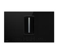 Klarstein AirJet FlexPro 83cm 4 Feux Plaque Induction avec Hotte Intégrée Noir APP