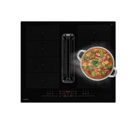 Klarstein AirJet FlexPro Down Air System Plaque de cuisson à induction 60 cm Zone flex + Hotte aspirante 600 m³/h Zone flex Booster