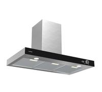 Klarstein AirNova 90cm 628m³/h Hotte Murale Argent APP