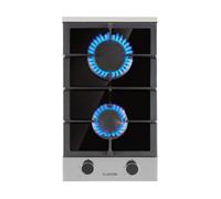 Klarstein Alchemist Domino plaque de cuisson gaz 2 feux brûleur aluminium vitrocéramique