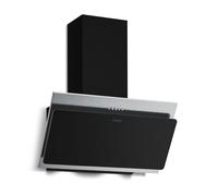 Klarstein Hotte aspirante Alessia 60 cm inclinée 404 m³/h LED A+++ 3 vitesses Inox & Verre