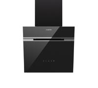 Klarstein Alina Hotte Aspirante 570 m³/h Hotte Décorative LED Classe A 54 dB 3 Vitesses Recirculation & Évacuation 230 W Noire
