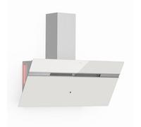 Klarstein Alina Hotte Aspirante - 90 cm Hotte Décorative, 690 m³/h, Classe A++, Éclairage LED, Silencieuse 52 dB, Mode Évacuation & Recirculation, Commande Tactile, Blanche
