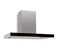 Klarstein Alinea 90cm 555m³/h Hotte Murale Argent/Noir APP