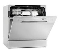 Klarstein Mini Lave Vaisselle de Table Compact de 8 Couvert, Silencieux, 6 Programmes de Lavage, Portable, Facile à Installer pour Maison, Bureau
