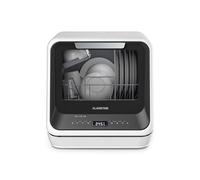 Klarstein Amazonia Mini Lave Vaisselle - Compact, 7 Programmes, 5L Réservoir ou Raccordement, Classe énergétique D, Silencieux 58dB, Affichage Digital, Portable, Lave Vaisselle Compact, Noir
