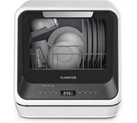 Klarstein Amazonia Mini Lave Vaisselle Pose libre Compact 7 Programmes 5L Réservoir ou Raccordement Silencieux Portable Noir