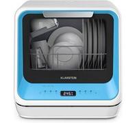 Klarstein Amazonia Mini Lave Vaisselle Pose libre Compact 7 Programmes 5L Réservoir ou Raccordement Bleu Bleu G