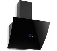 Klarstein Annabelle 60 - Hotte - hotte décorative - largeur : 60 cm - profondeur : 44 cm - extraction et recirculation (avec kit de recirculation supplémentaire) - noir Noir, Noir G