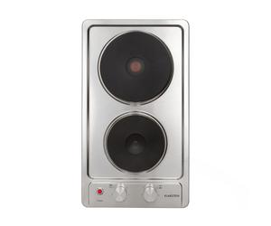 Klarstein Appetito 30 cm Table de cuisson électrique 2 plaques Argent