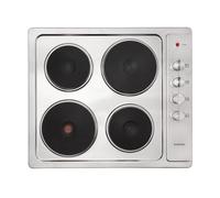 Klarstein Appetito 60cm Plaque de Cuisson Électrique 4 Feux Argent