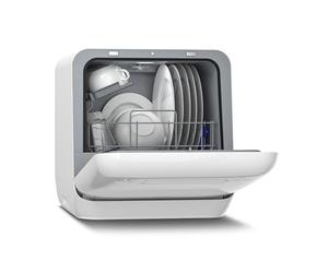 Klarstein Aquatica Mini Lave Vaisselle - Compact, Sans Arrivée d’Eau, 3 Programmes, 5L, 2 Couverts, Lave Vaisselle de Table Portable, Éco, Silencieux 58dB, Idéal Petit Espace