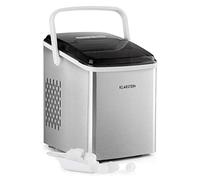 Klarstein Arctic Porter Machine à glaçons 12 kg/24h, 2 tailles, temps de production : 8 minutes, cubes par cycle : 9,2 l, réservoir d'eau, écran LCD, minuteur, poignée de transport, sans BPA, argent